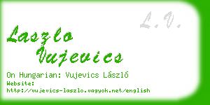 laszlo vujevics business card